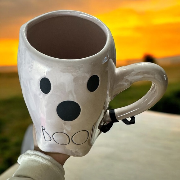 New Rae Dunn Iridescent Pink 11” Boo Ghost Pitcher - Picture 2 of 2